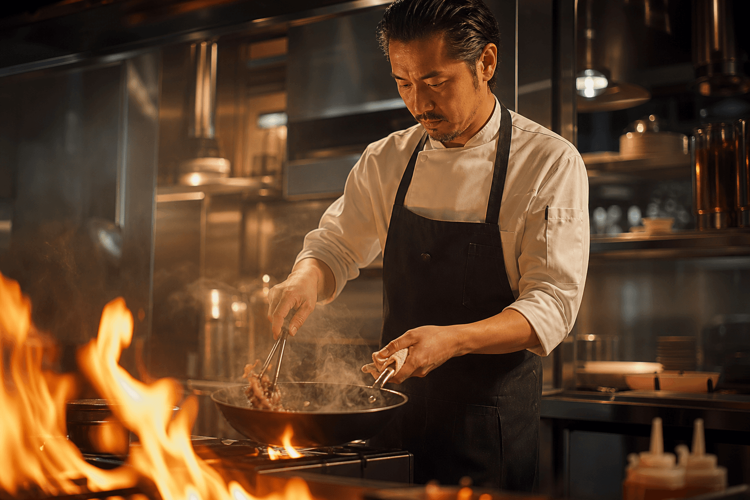 Ember & Oak Chef Cooking — View 1