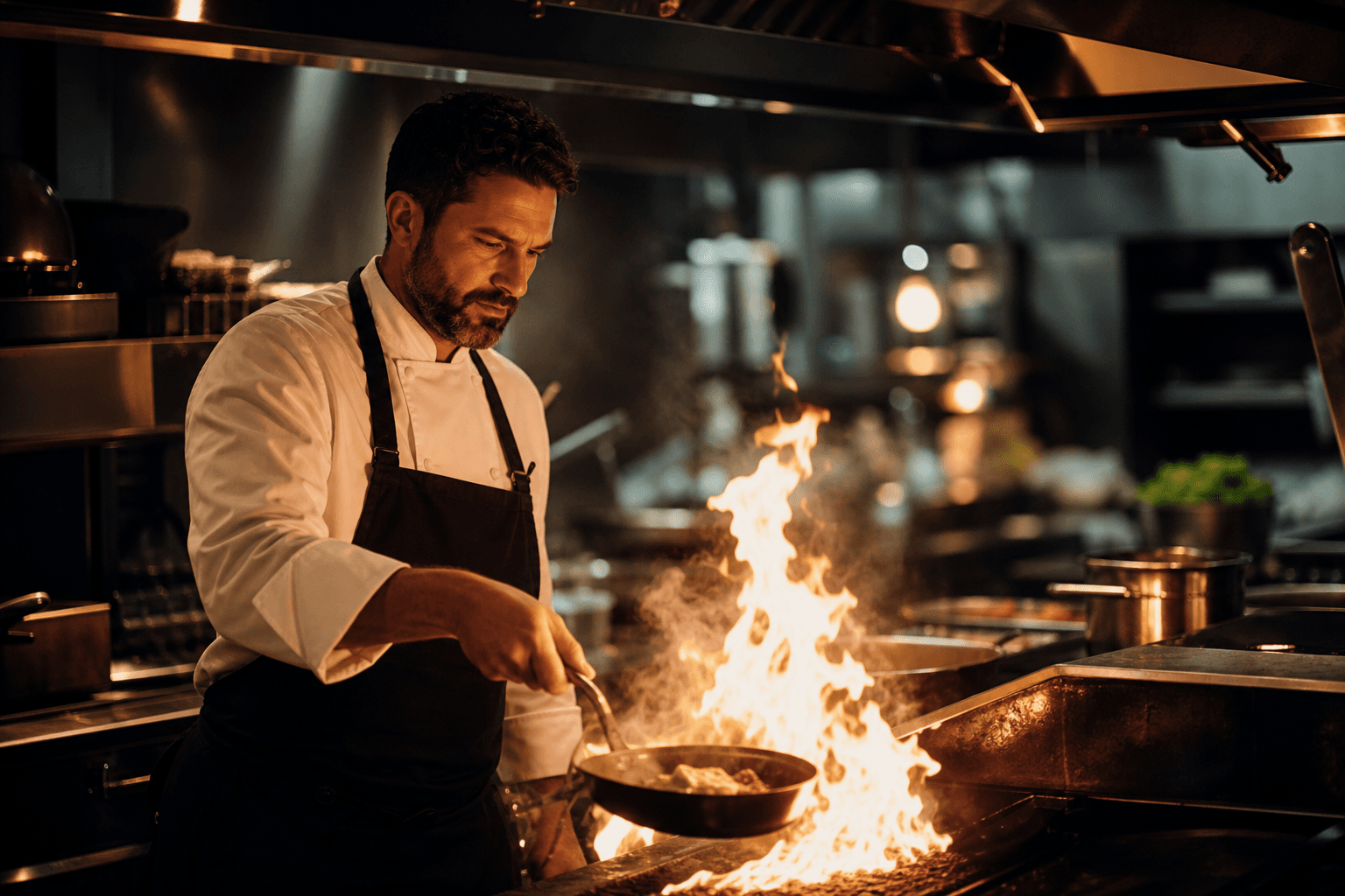 Ember & Oak Chef Cooking — View 2