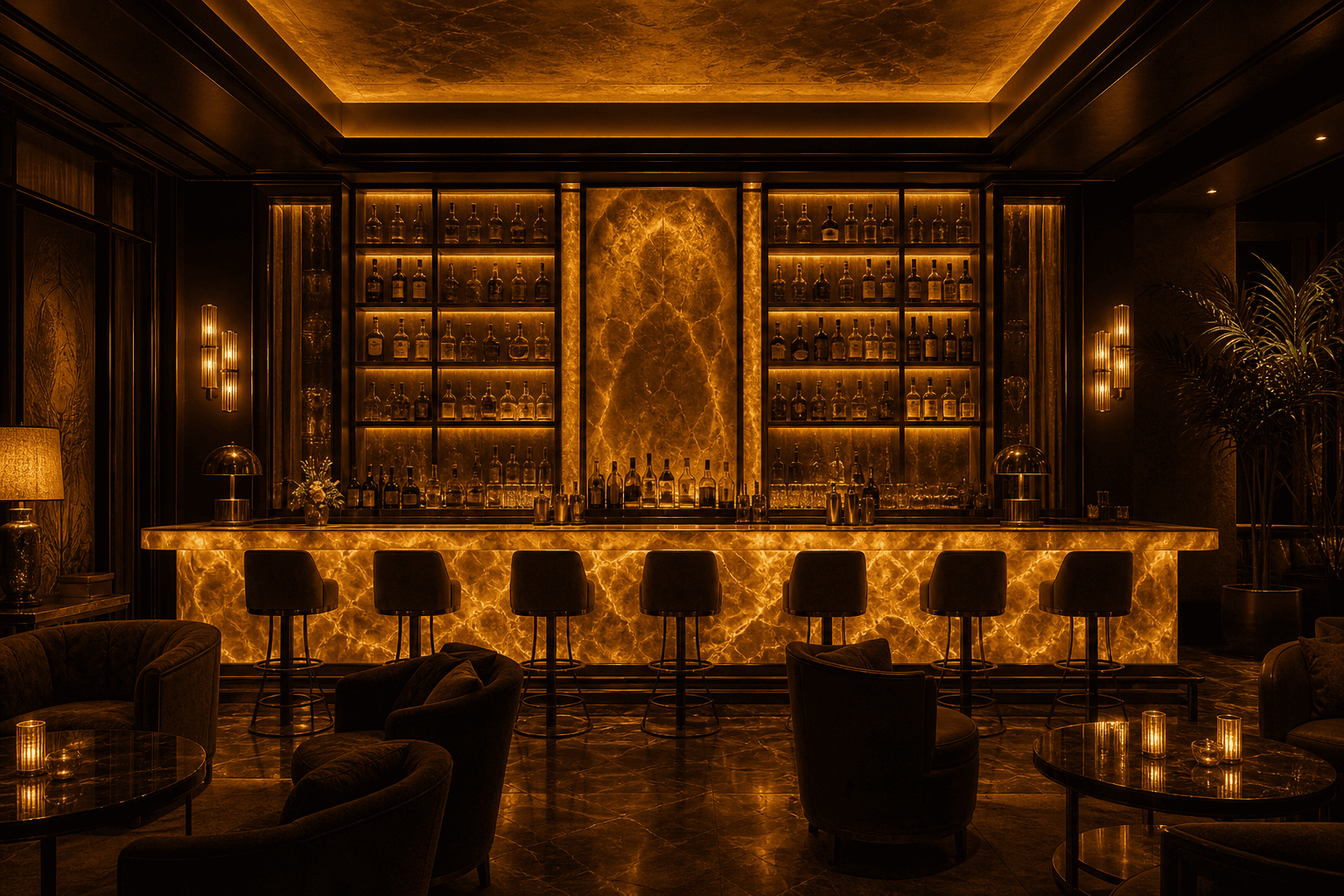 Cocktail bar ambience